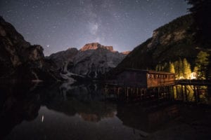 Lago Di Brais Milky Way - Italian Dolomites Photography